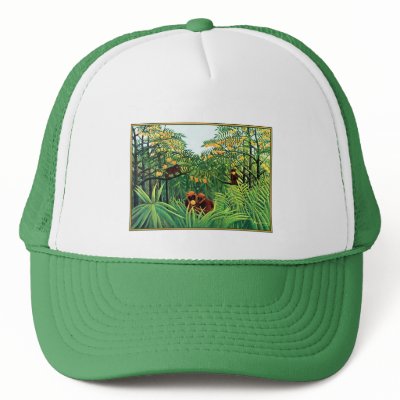 "Apes in the Orange Grove" by Henri Rousseau by VintagePets
