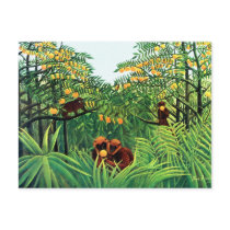 "Apes in the Orange Grove" by Henri Rousseau