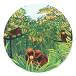 "Apes in the Orange Grove" by Henri Rousseau stickers
