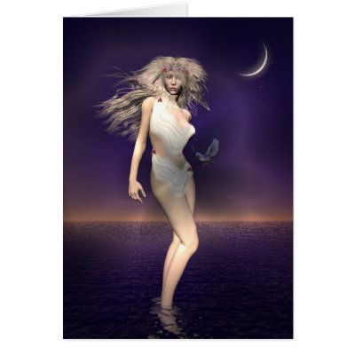 Aphrodite Greeting Card by ArtnoiZe_Creations
