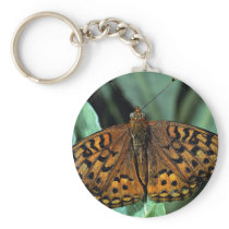 Aphrodite on green leaves keychain