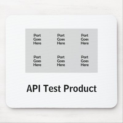 API Test Product Mouse Mat by jfogelsong