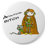 Apolitical BITCH Pins