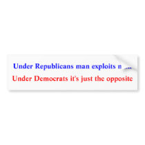 Apolitical bumpersticker