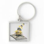 Apollo 11 Eagle module taking off from the Moon Key Chain