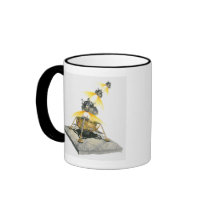 Apollo 11 Eagle module taking off from the Moon Mug