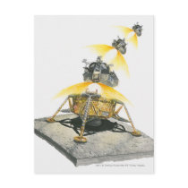 Apollo 11 Eagle module taking off from the Moon Post Card