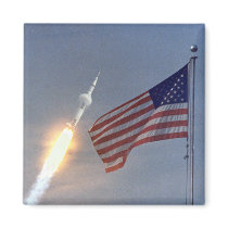 Apollo 11 Launch Refrigerator Magnet