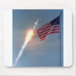 Apollo 11 launch, with flag, NASA Mouse Pads