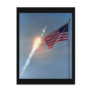 Apollo 11 launch, with flag, NASA Postcards