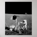 Apollo 12 Astronaut & Lunar Module on the Moon posters