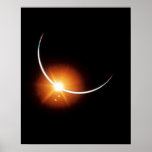 Apollo 12 View of Solar Eclipse Poster