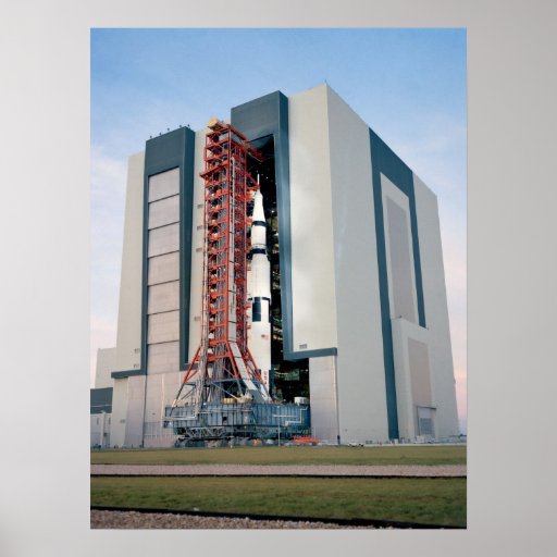 Apollo 14 Leaving the Vehicle Assembly Building Print