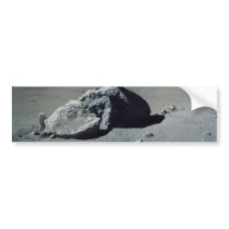 Apollo 17 Astronaut and Vehicle on the Moon Bumper Sticker