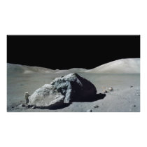 Apollo 17 Astronaut and Vehicle on the Moon Photo