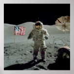 Apollo 17 Astronaut in the Taurus Littrow Valley Print