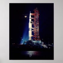 Apollo 17 at the Launch Pad Print