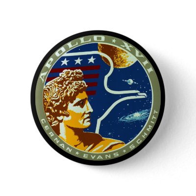 Apollo 17 pinback button by spacegate