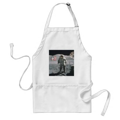 Apollo 17 Last man on the Moon Kids Apron by walgenn