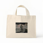 Apollo 17 Last Man on the Moon tiny Tote bags