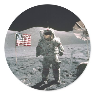 Apollo 17 Last Moon Walk Sticker by walgenn