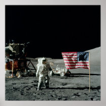 Apollo 17 Lunar Landing Site Poster