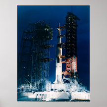 Apollo 9 on the Launch Pad Print