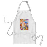 Apollo and a spirit of a dead person of the month. aprons