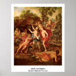 Apollo And Daphne By Jean-Baptiste Van Loo posters
