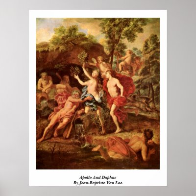 Apollo And Daphne By Jean-Baptiste Van Loo Posters by artpaintings