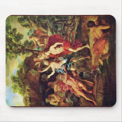 Apollo And Daphne By Loo Jean-Baptiste Van (Best Q Mousepads by Artcollection