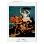 Apollo And Daphne By Tiepolo Giovanni Battista Greeting Cards