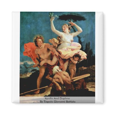 Apollo And Daphne By Tiepolo Giovanni Battista Refrigerator Magnet by Artcollection