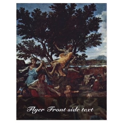 Apollo And Daphne (Detail) By Poussin Nicolas Flyers by Artcollection