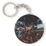 Apollo And Daphne (Detail) By Poussin Nicolas Keychain