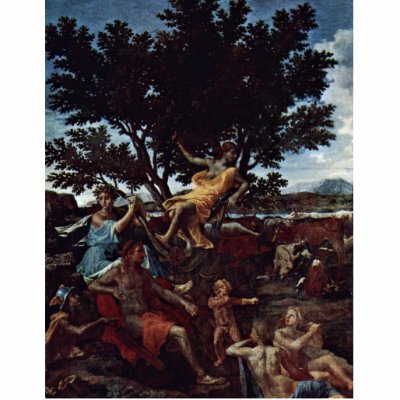 Apollo And Daphne (Detail) By Poussin Nicolas Photo Cut Outs by Artcollection