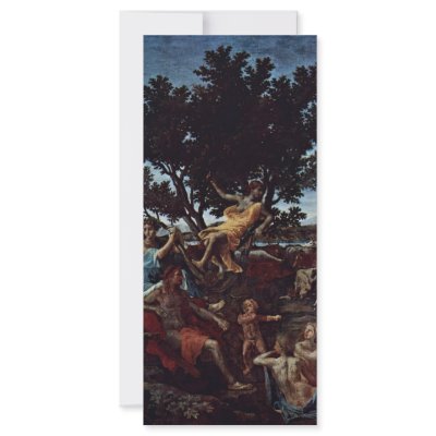 Apollo And Daphne (Detail) By Poussin Nicolas Custom Rack Cards by Artcollection