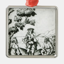 Apollo and Pan Christmas Ornaments