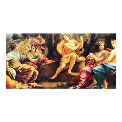Apollo And The Muses,  By Vouet Simon Photo Card by Artcollection
