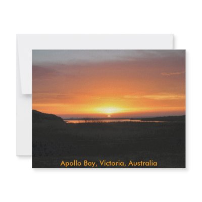 Apollo Bay sunset Personalized Announcements by petermcc
