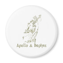 Apollo & Daphne Fridge Magnet