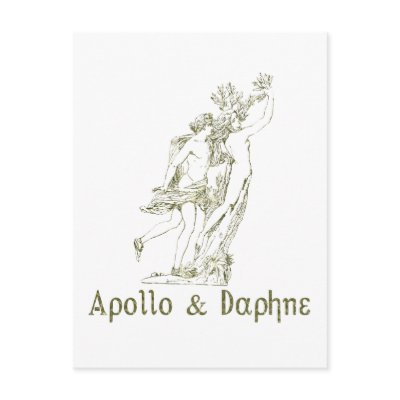 Apollo & Daphne Postcard by nakedzealot