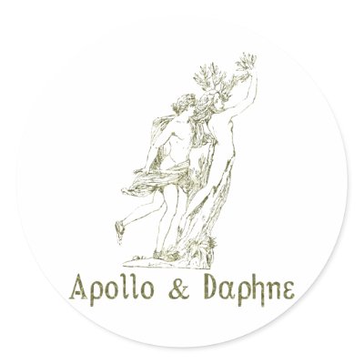 Apollo & Daphne Sticker by nakedzealot