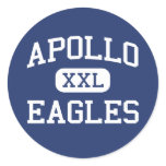 Apollo - Eagles - High - Saint Cloud Minnesota Round Sticker