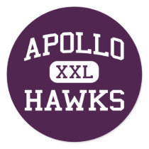 Apollo - Hawks - High School - Glendale Arizona Round Stickers