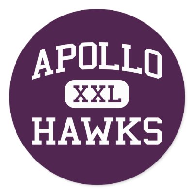 Apollo - Hawks - High School - Glendale Arizona Round Stickers by customteamsportswear