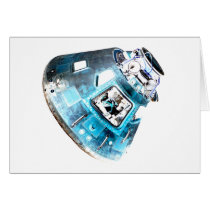 Apollo in Blue Greeting Card