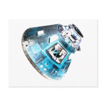 Apollo in Blue Postcard