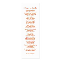 Apollo Prayer Card Business Card Templates