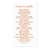 Apollo Prayer Card Business Card Templates